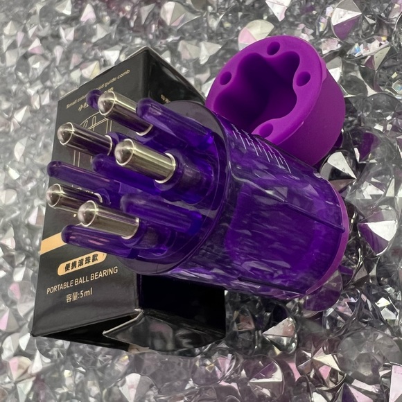 Liquid scalp comb refillable hair skin care roller ball head massager absorption - Picture 2 of 15